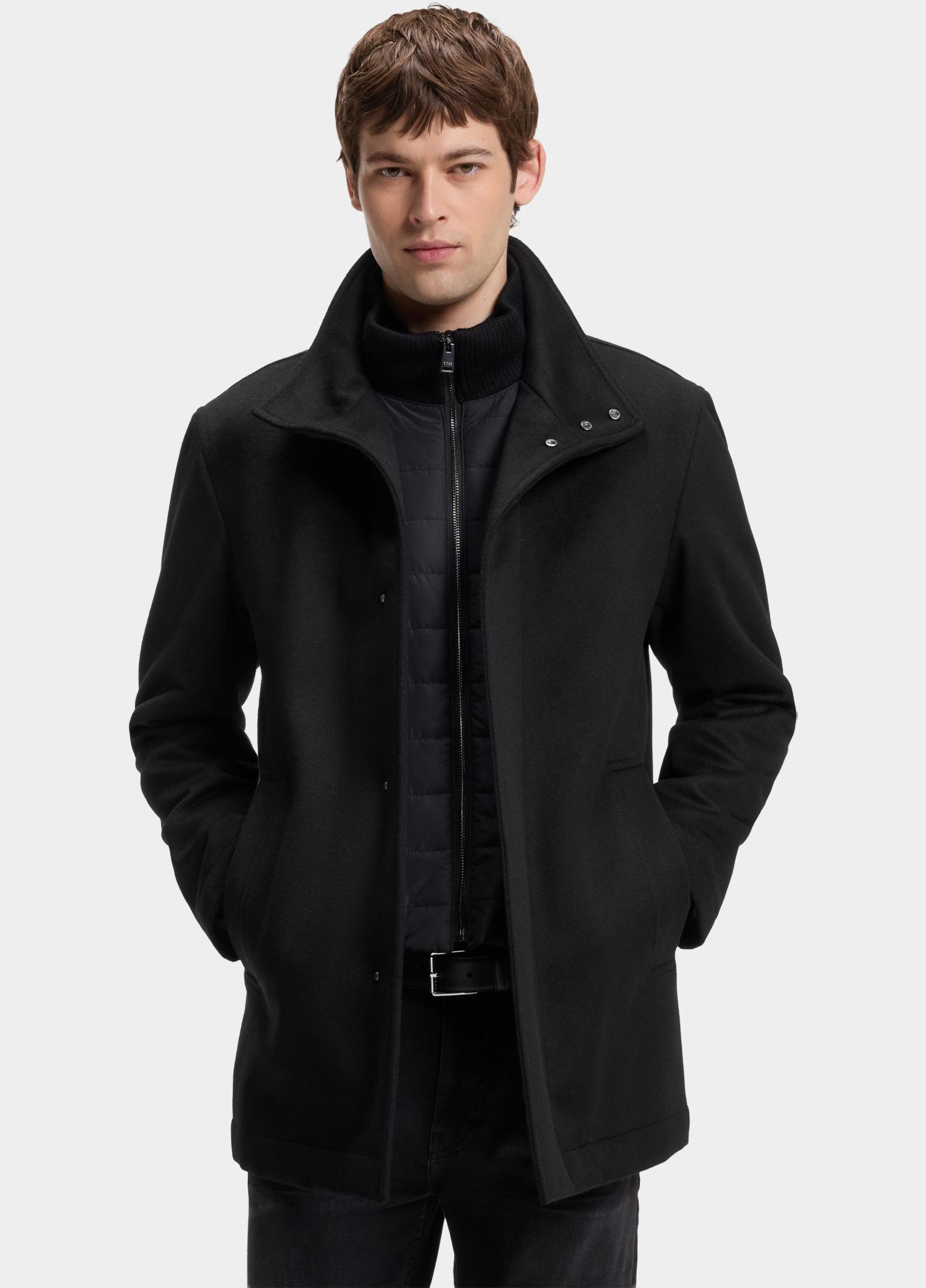 BOSS Black Wollen Jas Zwart H-Coxtan-Bib-264 10273687 01 50571529/001