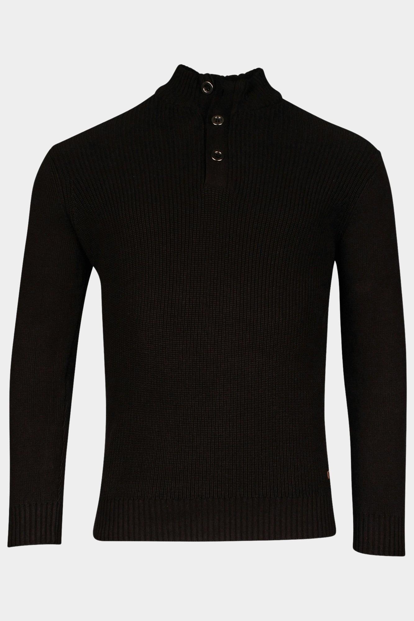 Baileys Half Zip Zwart Pullover 1/2 Zip/Buttons 428436/90