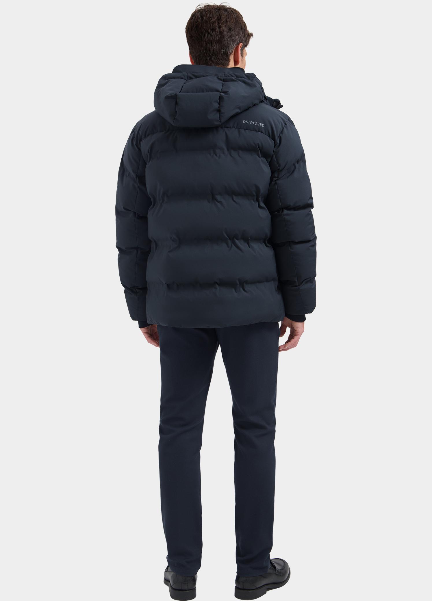 Dstrezzed Winterjas heren Blauw Brys Puffer Parka 101602/999