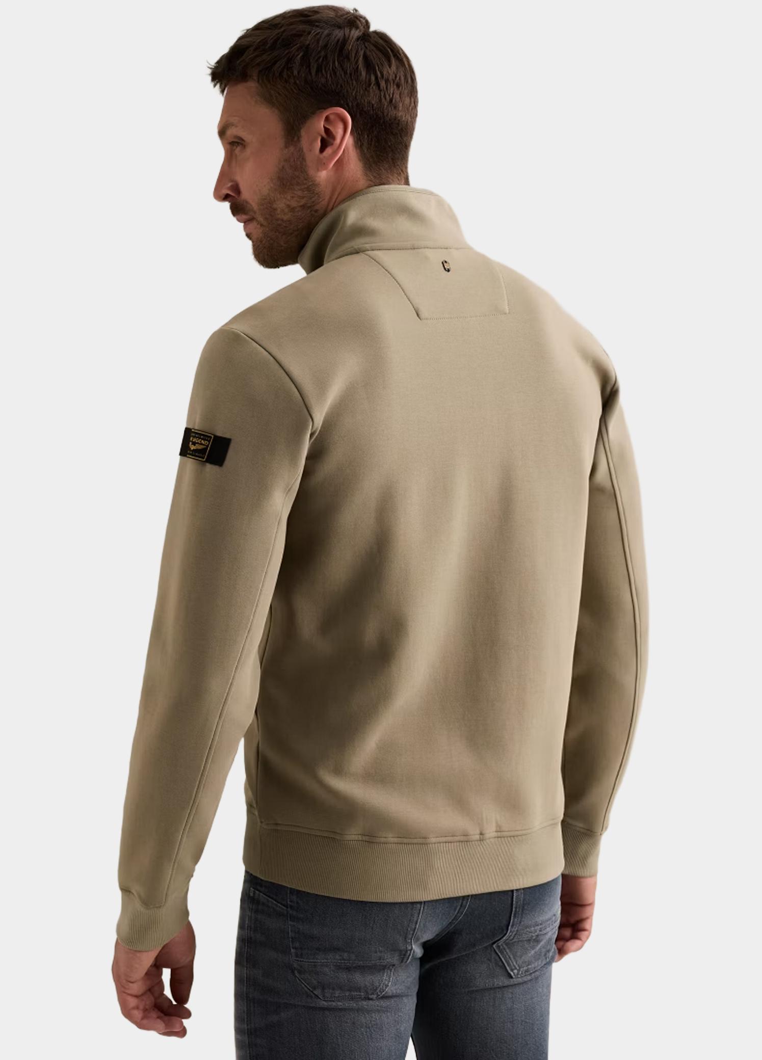 PME Legend sweatvest heren Beige Zip jacket interlock sweat PSW2608437/6485