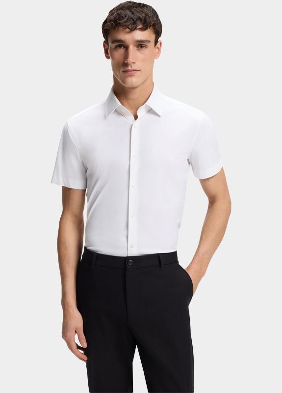 BOSS Black Zakelijk hemd korte mouw Wit P-HANK-K-SH-262 10248739 01 50561627/100