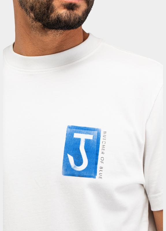 Butcher of Blue T-shirt korte mouw Wit Army Cyan M2613036/112