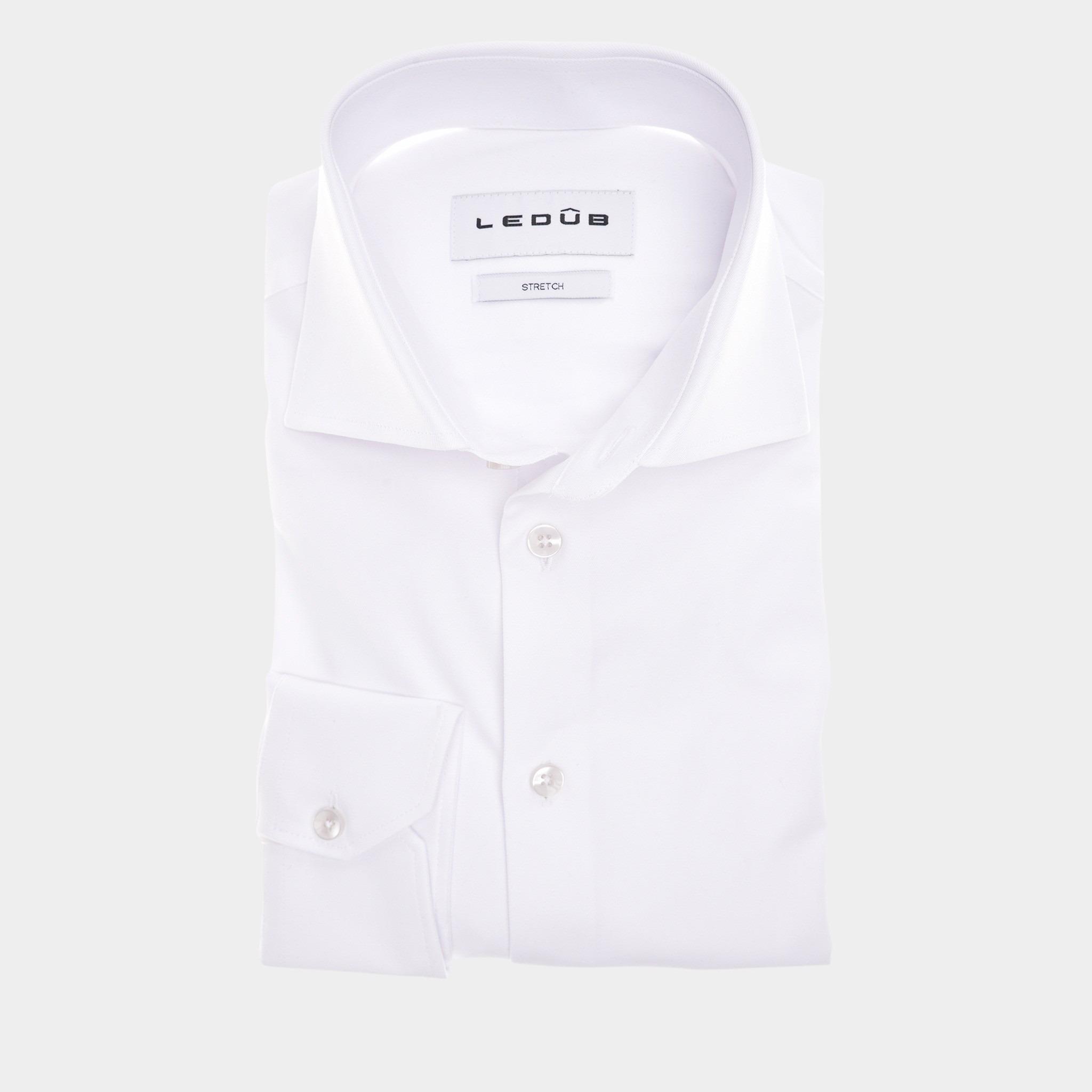 Ledub Business hemd lange mouw Wit SF5 0343516/910-000-000