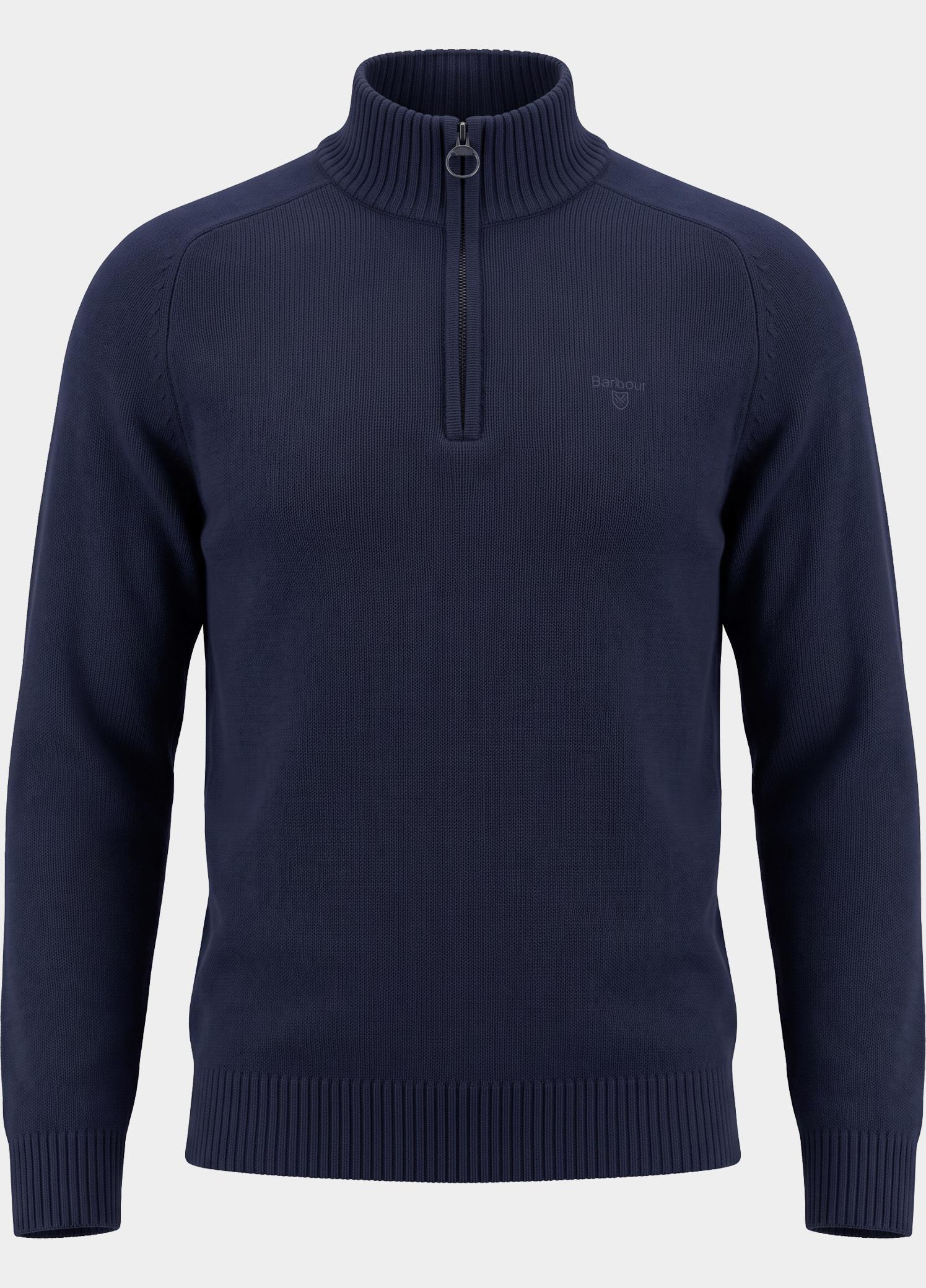 Barbour Half Zip Blauw Newtown MKN1774/NY91