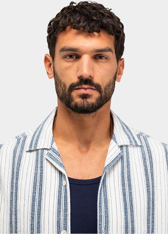 Butcher of Blue Casual hemd korte mouw Blauw Alex M2614042/890