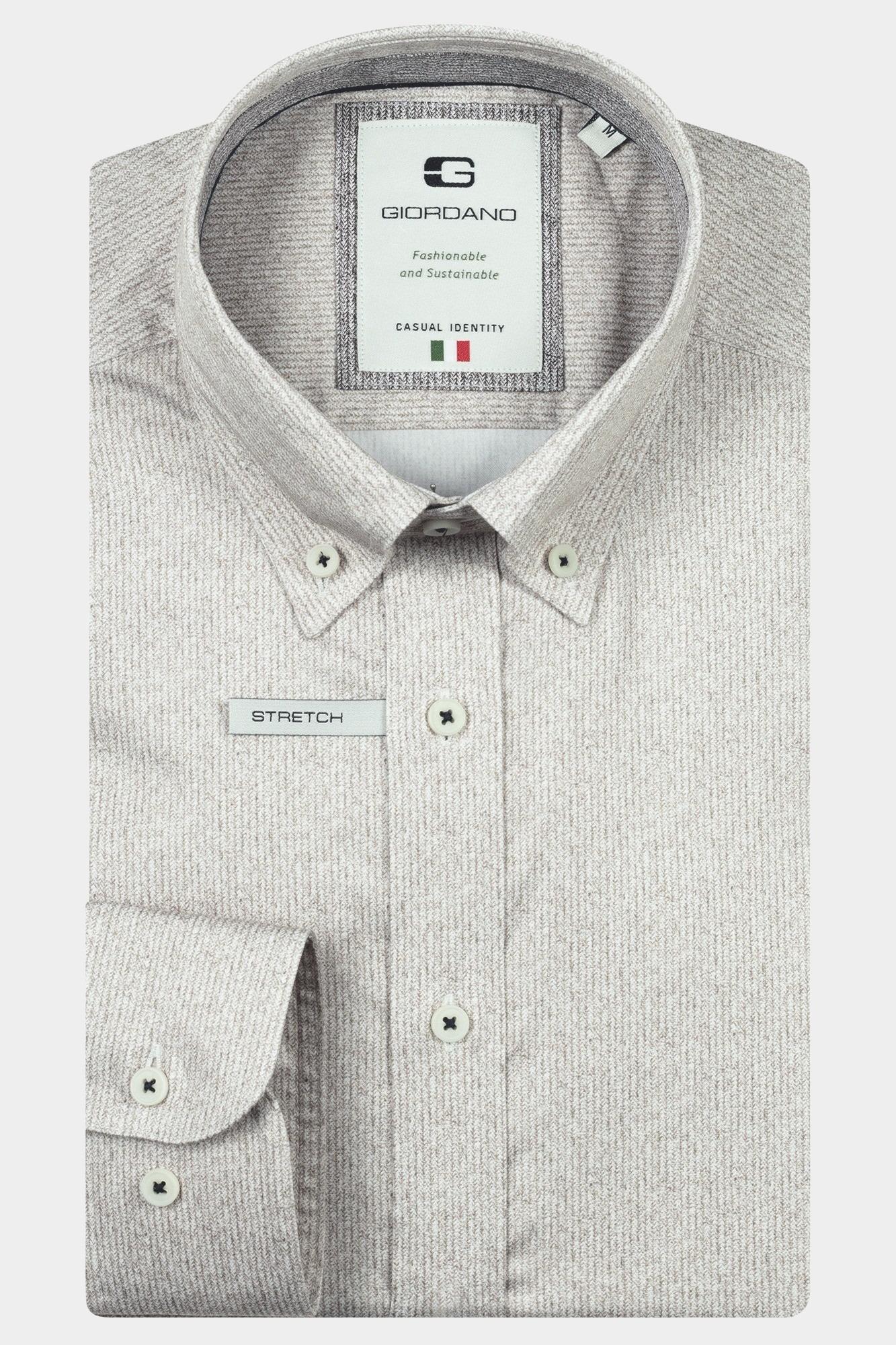 Giordano Casual hemd lange mouw Rood Loretto long sleeve button do 527826/85