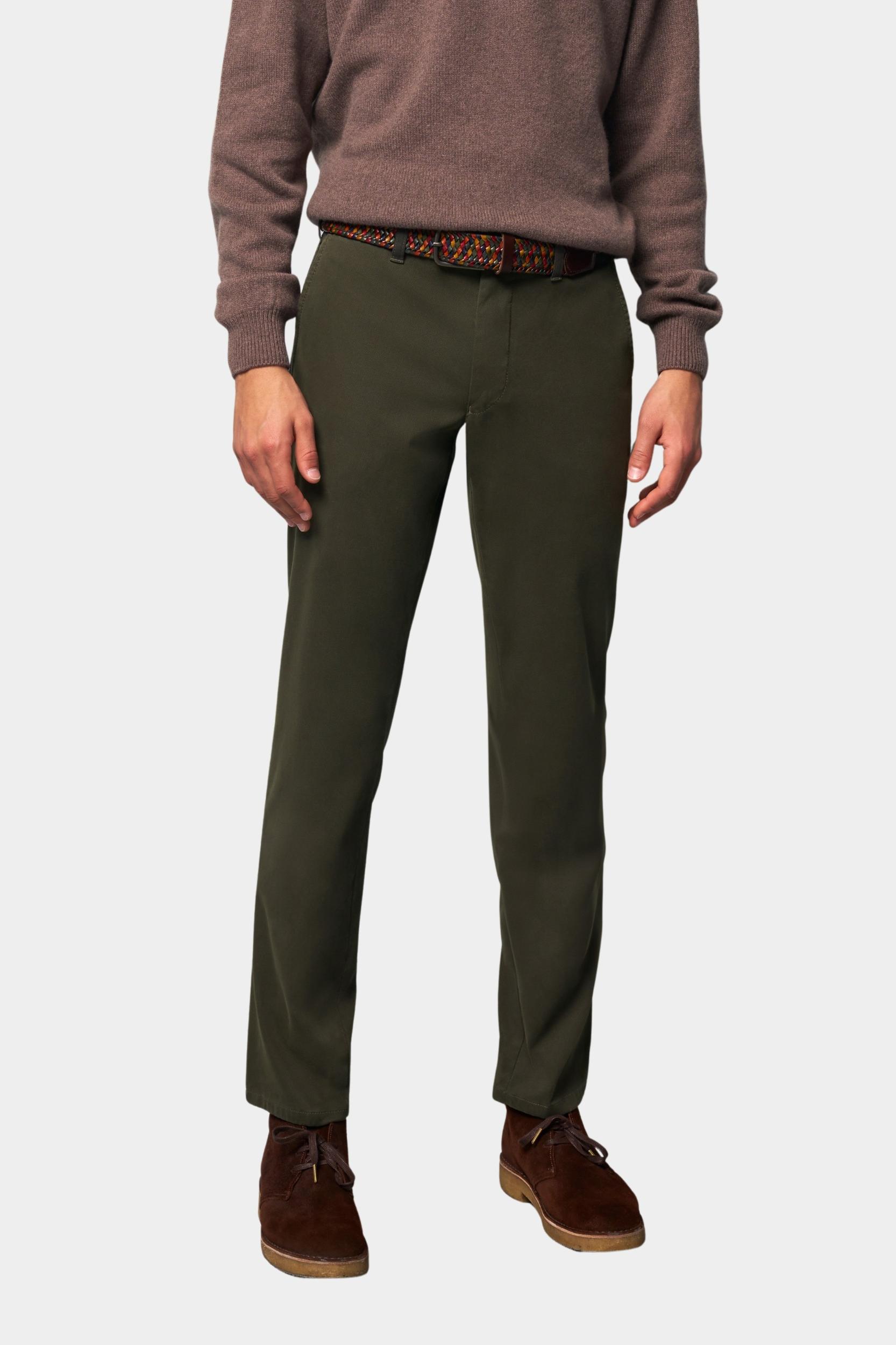Meyer Katoenen Broek Groen CHINO Art.2-6187 3642618700/29