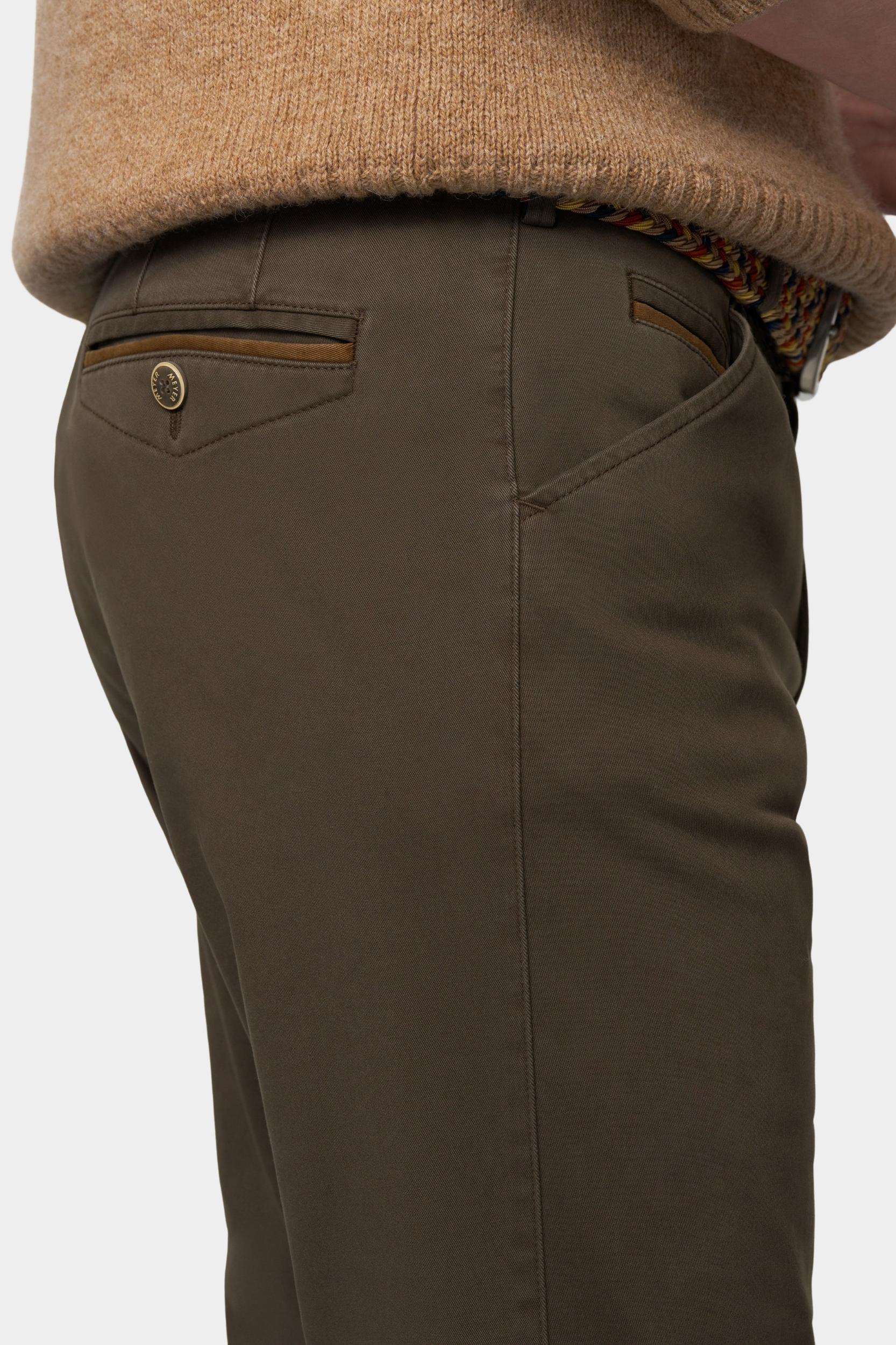 Meyer Katoenen Broek Bruin CHICAGO Art.2-5612 3322561200/35