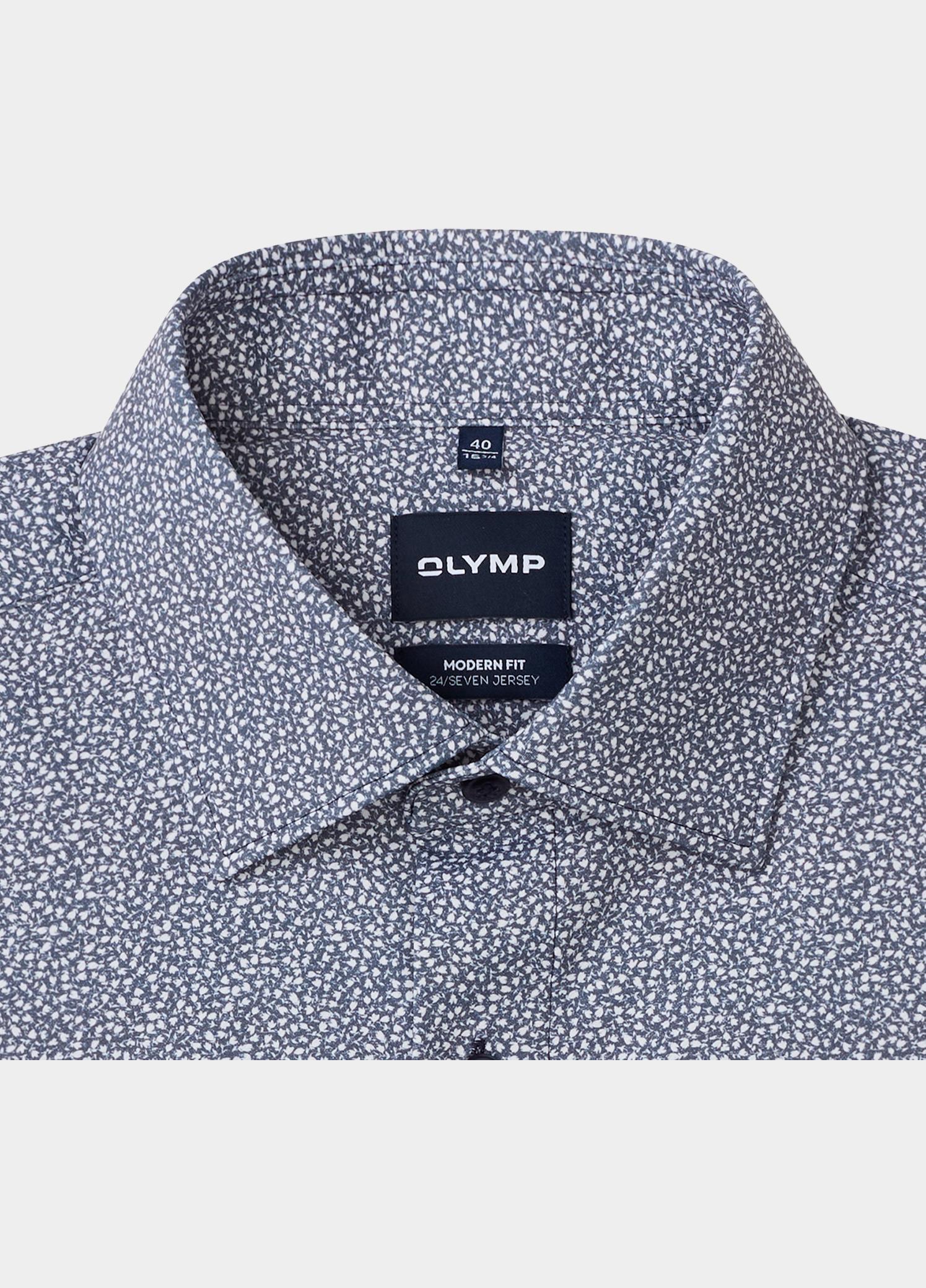Olymp Zakelijk overhemd heren Blauw 24/7 Luxor mf D.2360 o.T. 125924/18