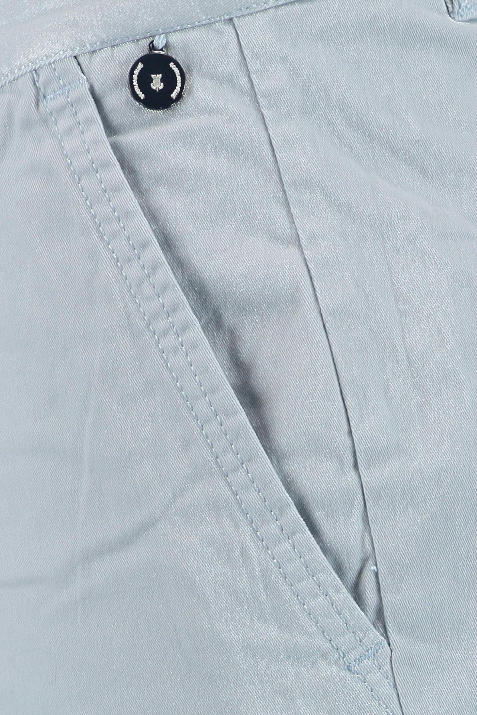 Scotland Blue Korte Broek Blauw Barry Chino Short 21109BA01SB/210 l.blue