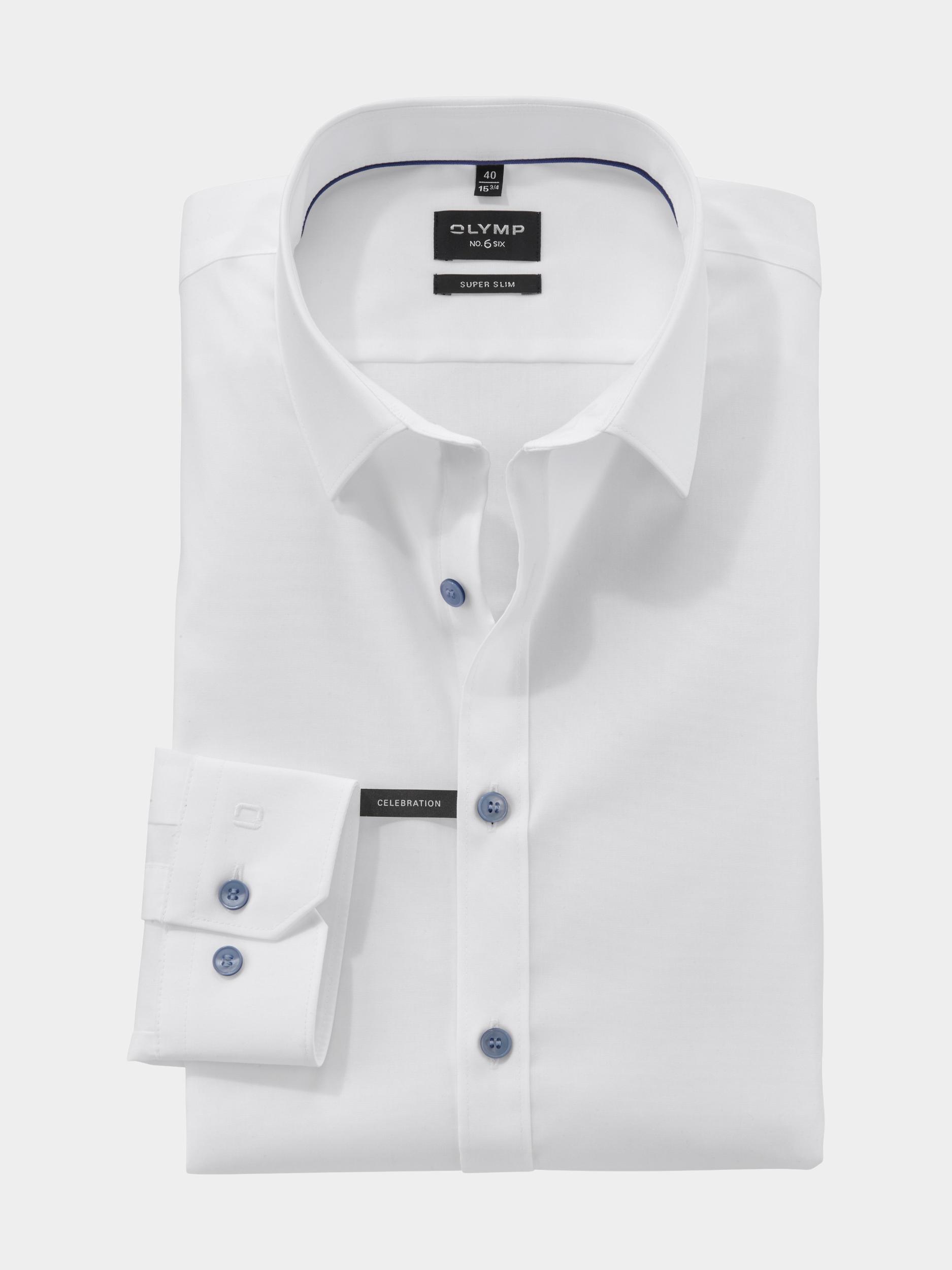 Olymp Business hemd lange mouw Blauw No. Six 250654/13