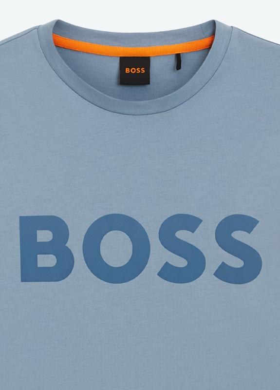 BOSS Orange T-shirt korte mouw Blauw Thinking 1 10246016 01 50481923/451