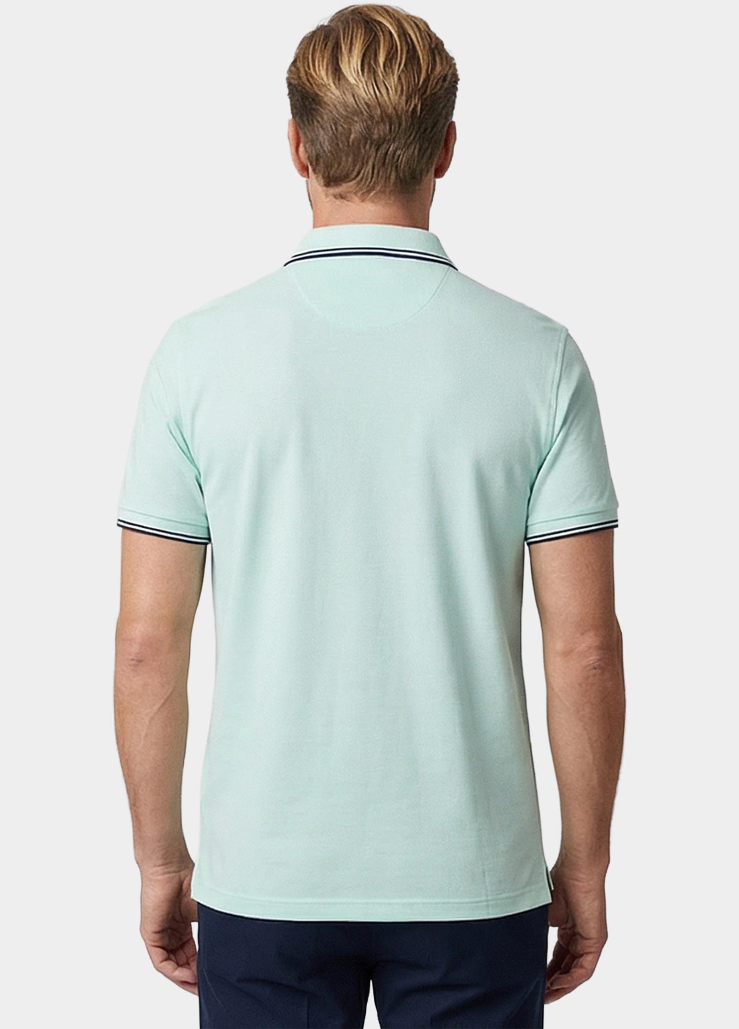 Giordano Polo heren Groen Nico Signature Polo SS Two-Pl 616587/71