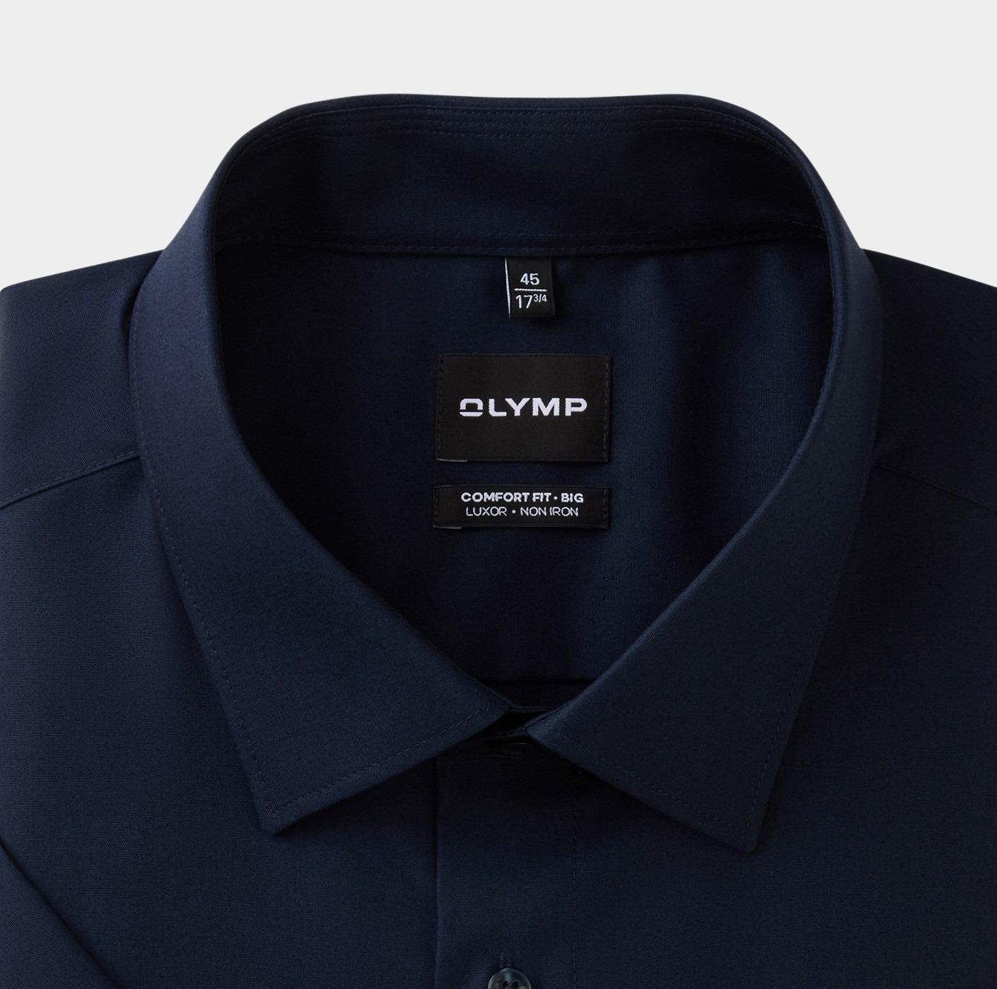 Olymp Business hemd korte mouw Blauw Big&Tall 141112/08