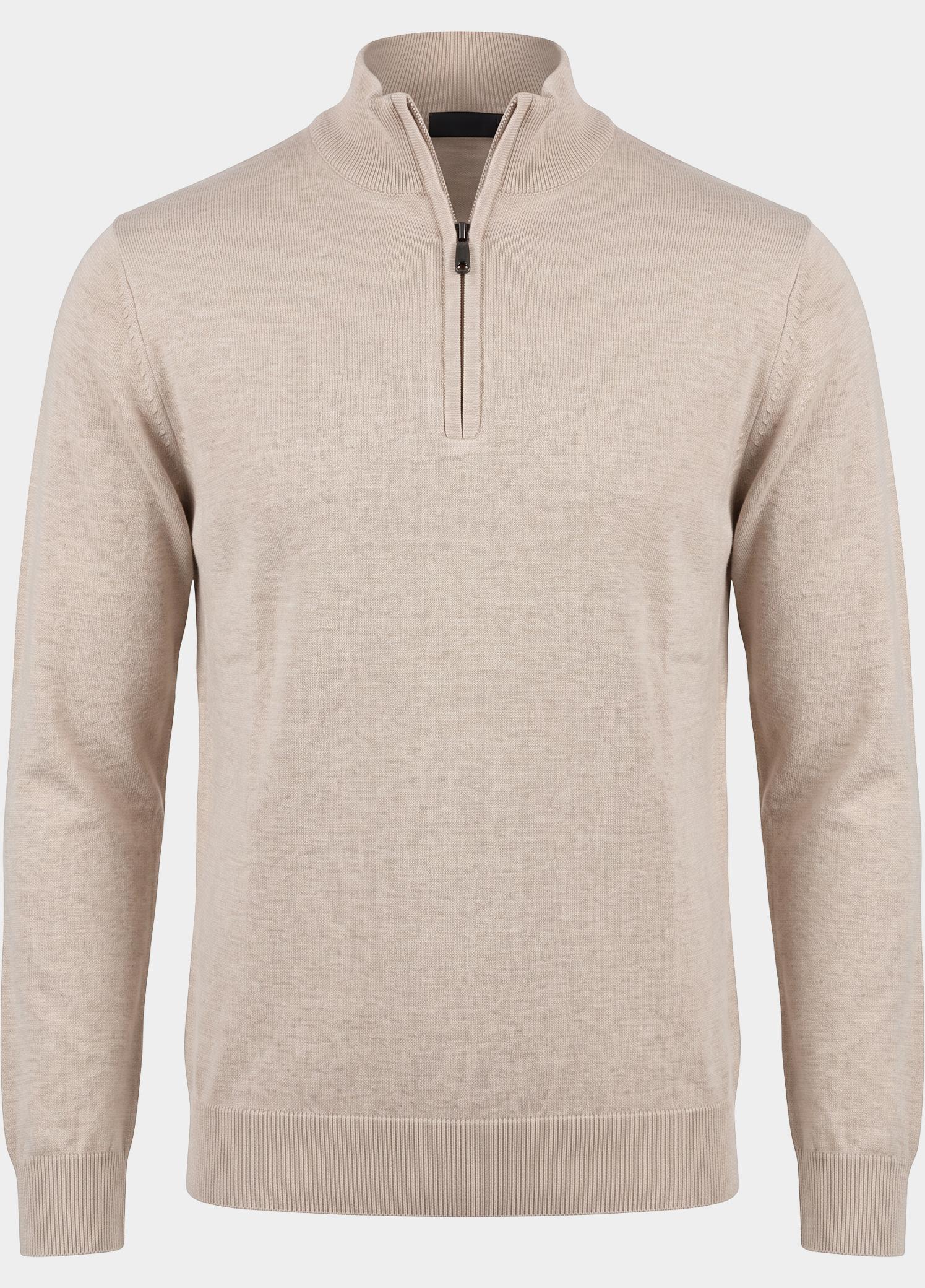Bos Half Zip Beige  302/8005