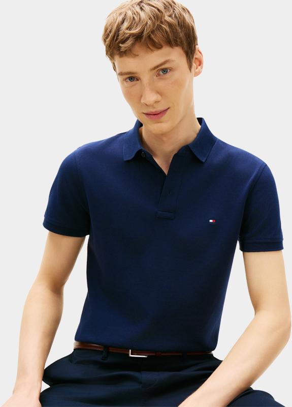 Tommy Hilfiger Polo korte mouw Blauw 1985 Slim polo MW0MW17771/DCC