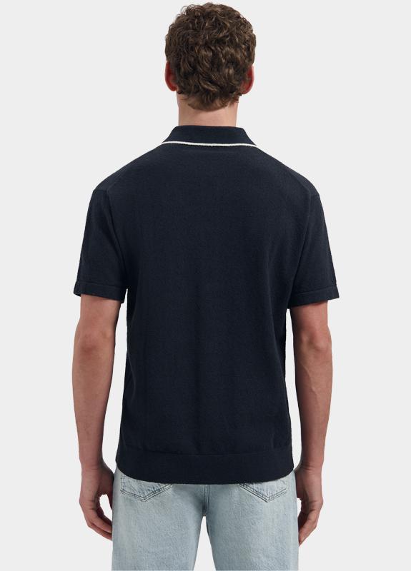 Dstrezzed Polo korte mouw Blauw Daxton Shirt 421160/649