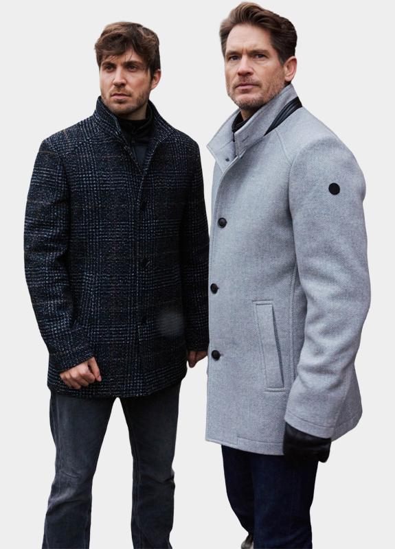 Donders 1860 Wollen Jack Grijs Wooddown Wool Coat 21807.3/911