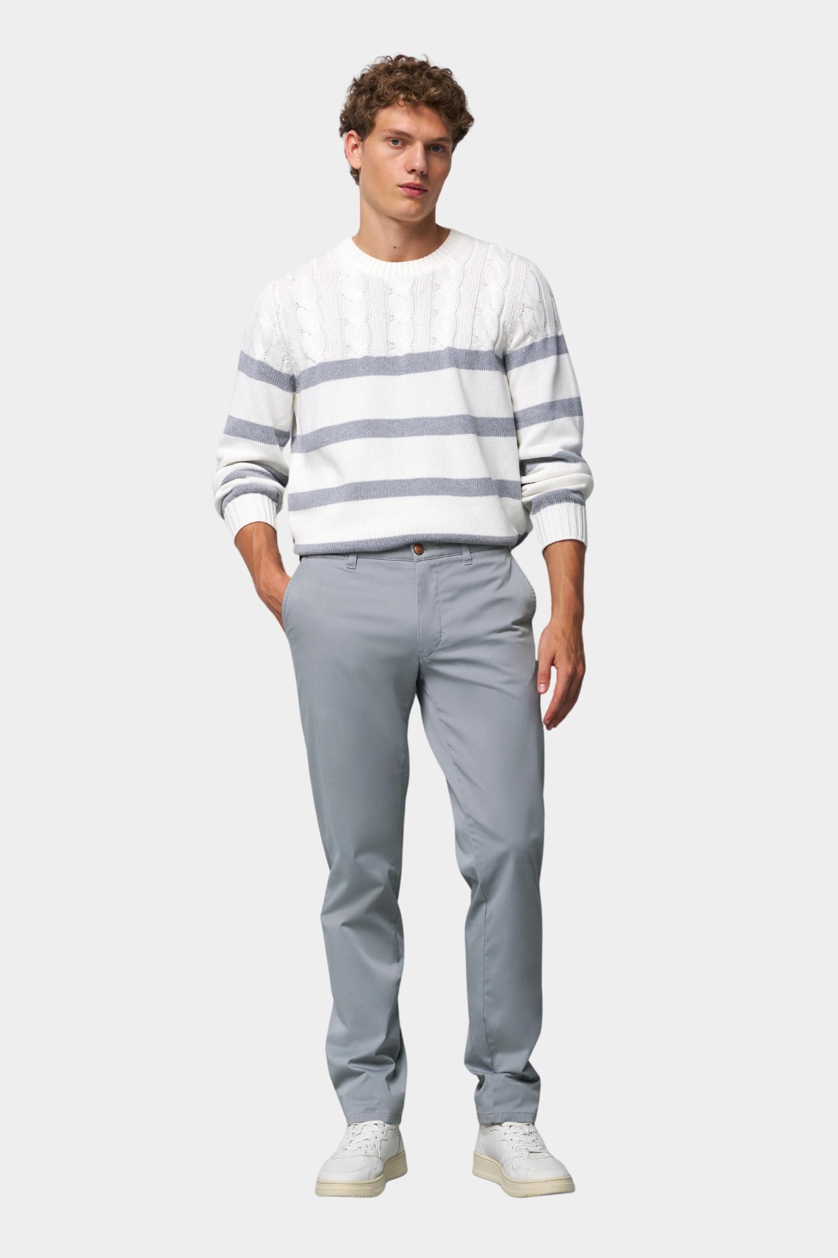 Meyer Katoenen Broek Grijs CHINO Art.1-6181 3641618100/06