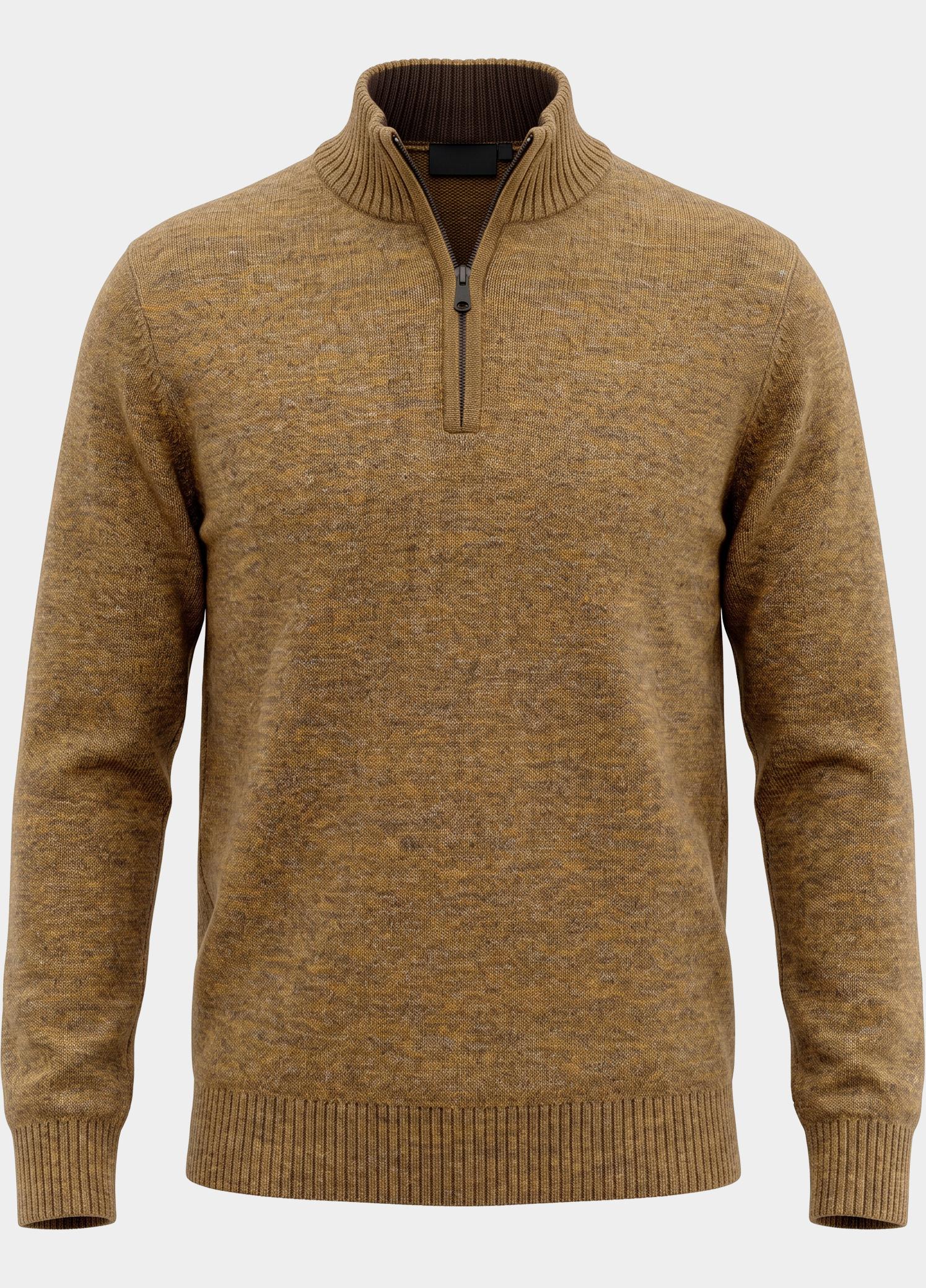 Bos Half Zip Geel  1111/Dark Musterd