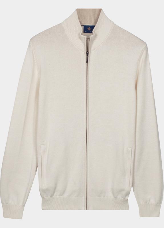 Baileys Vest heren Wit Cardigan Zip 612080/81