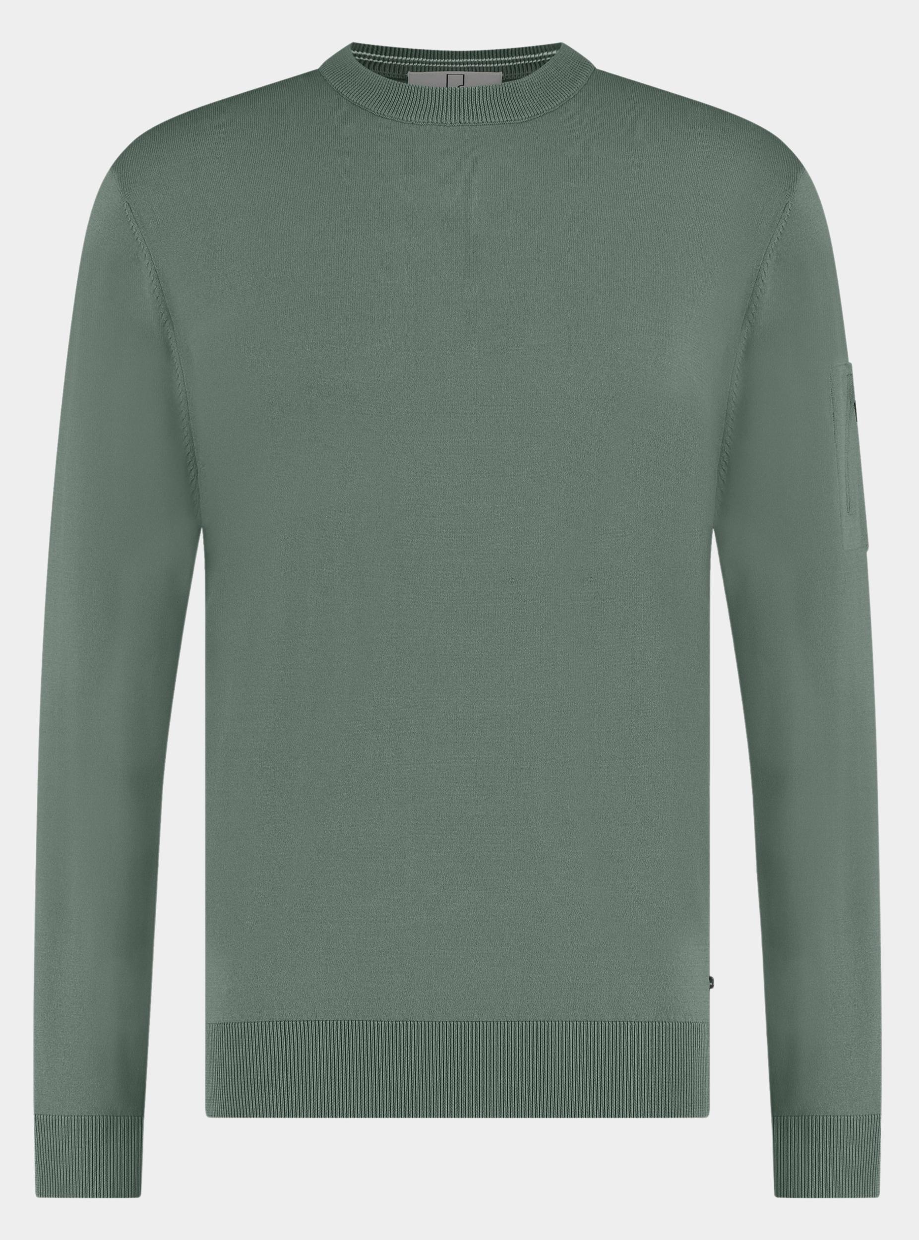 Born With Appetite Pullover Groen Pipa - Pullover Rn Stretch 23305PI72/903 modern green