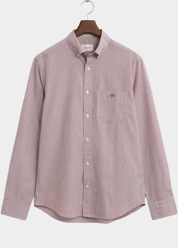 Gant Casual hemd lange mouw Rood REG CLASSIC POPLIN BANKER SHI 3000140/604