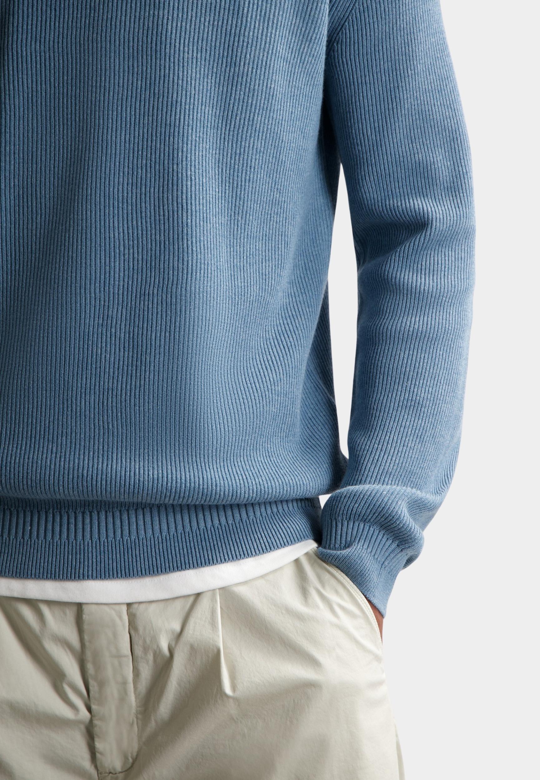 Dstrezzed Pullover Blauw DS_Pedro 405738-SS25/699