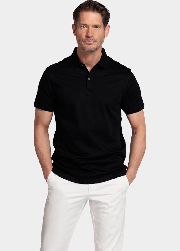 Giordano Polo heren Zwart Lino Short Sleeve Polo Liquid 616578/90