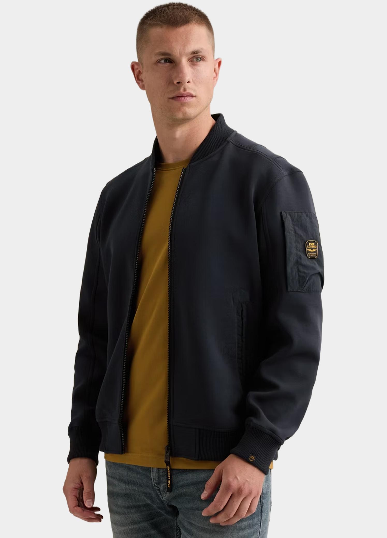 PME Legend sweatvest heren Blauw Zip jacket interlock sweat ny PSW2608484/5281