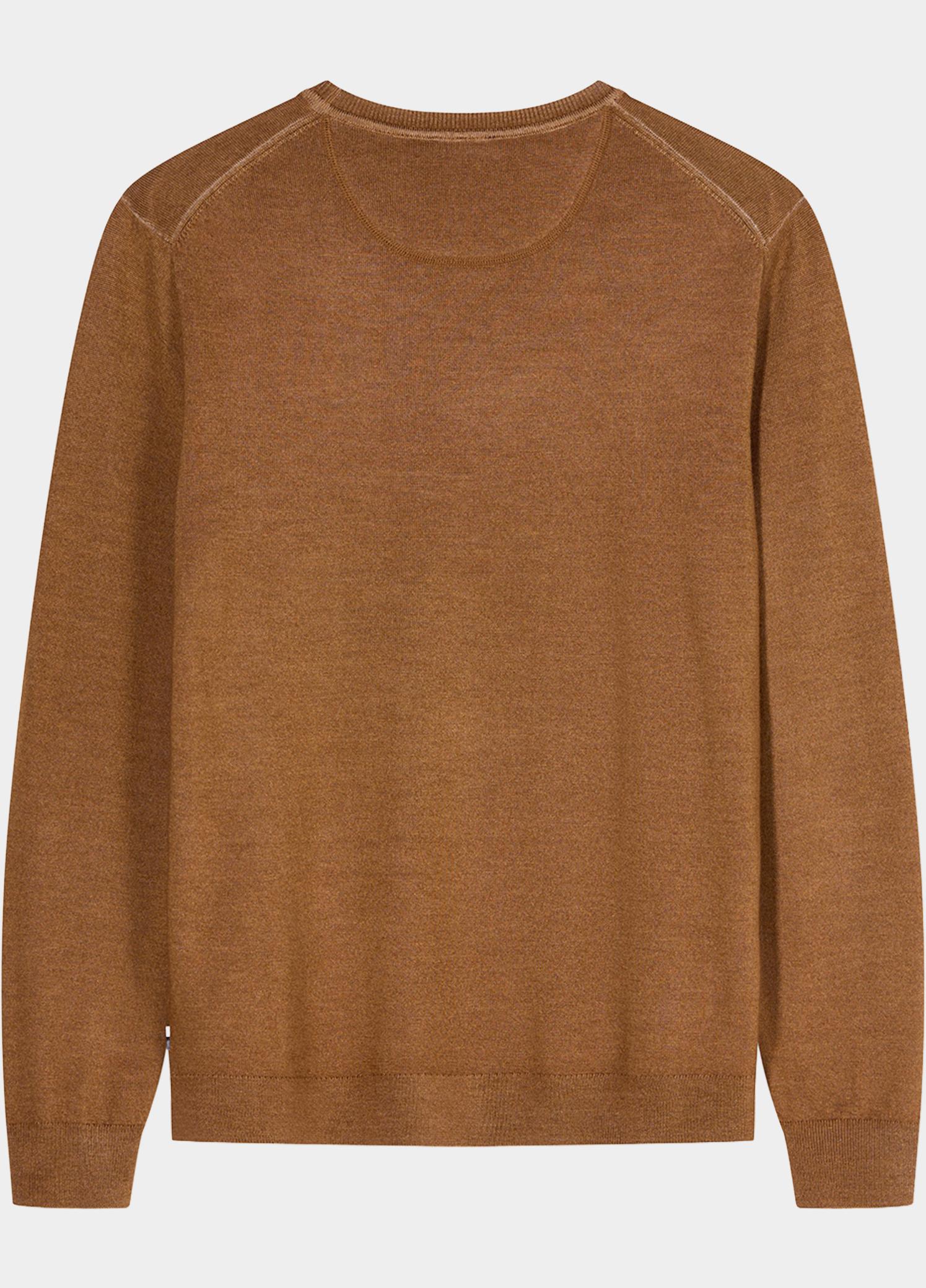 Olymp Pullover heren Oranje Rundhals Strick 534065/25