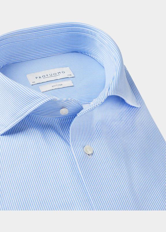 Profuomo Business hemd lange mouw Blauw  PPVH10038A/M