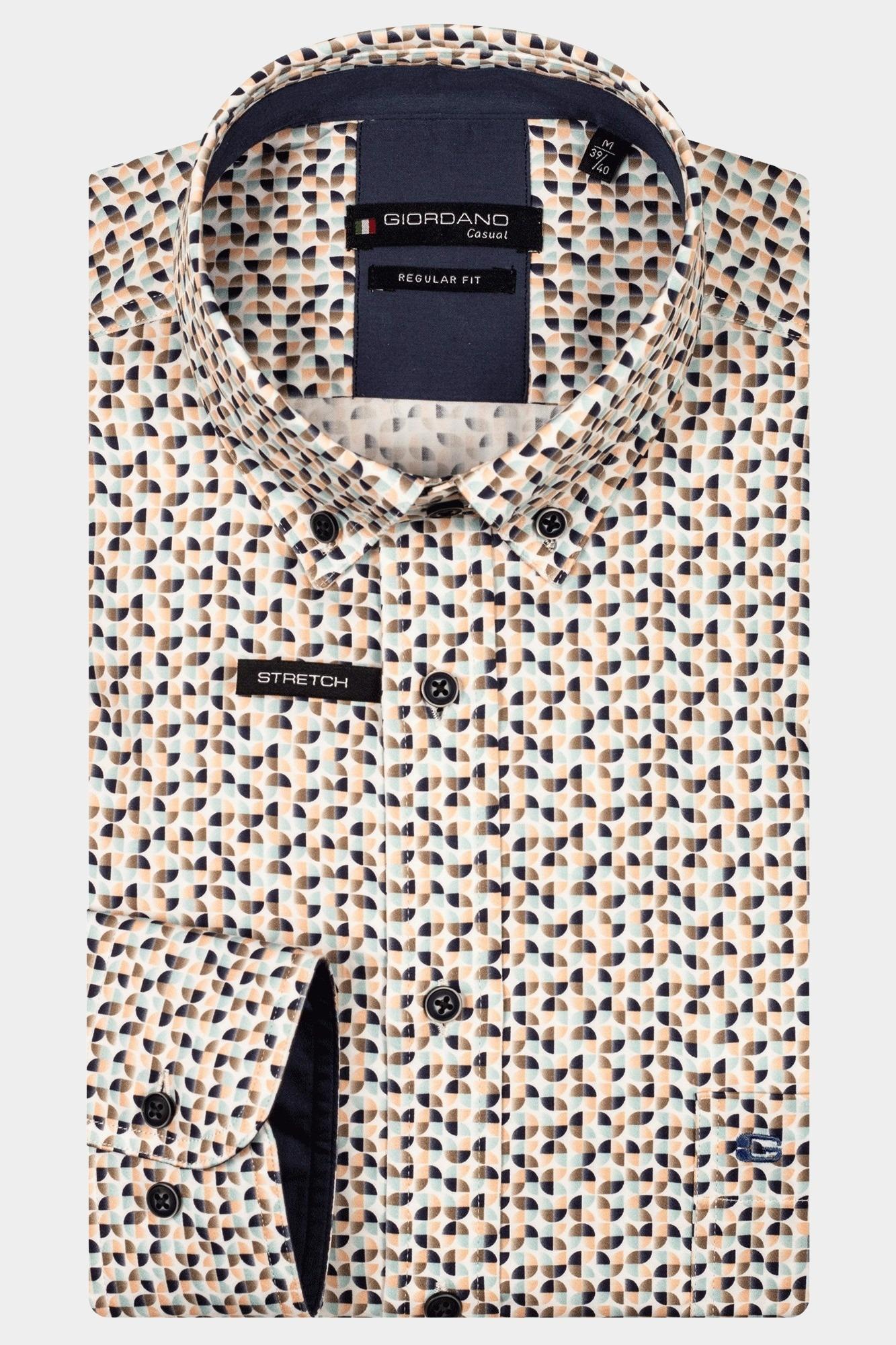 Giordano Casual hemd lange mouw Roze Ivy Long sleeve button down s 517011/25