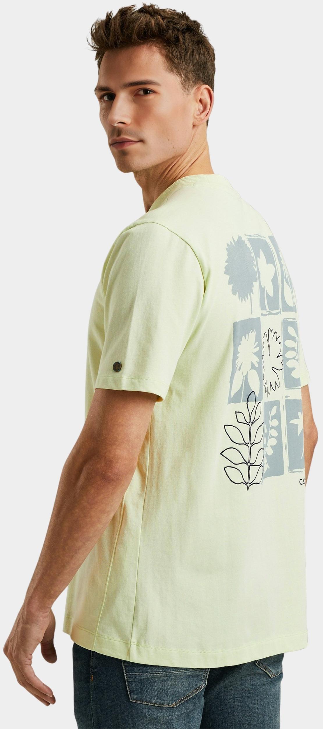 Cast Iron T-shirt korte mouw Groen Short sleeve r-neck regular f CTSS2505587/6355