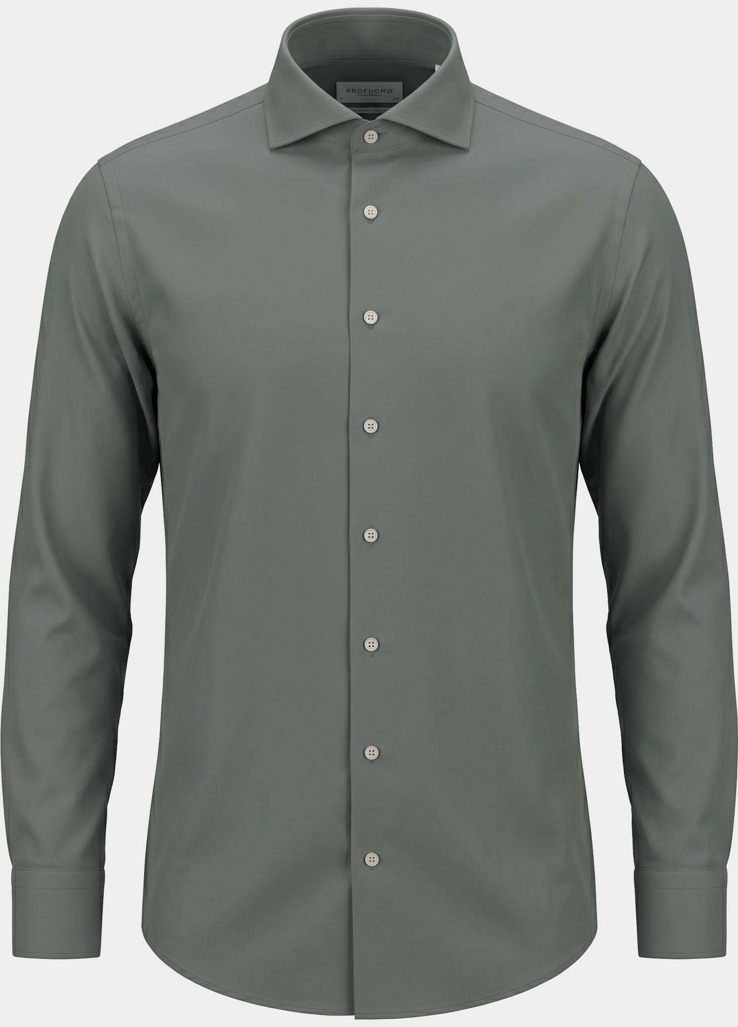 Profuomo Business hemd lange mouw Groen  PP2H00008A/Z