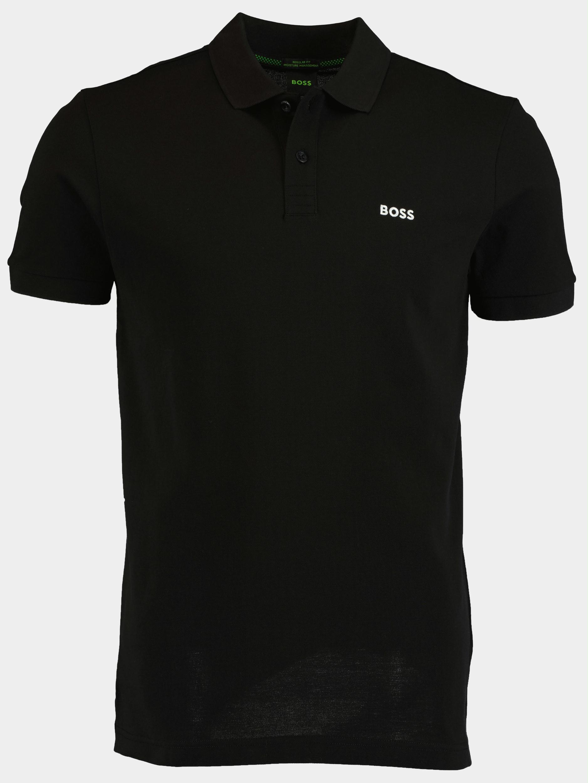 BOSS Green Polo korte mouw Zwart Piro 10241785 01 50469258/001
