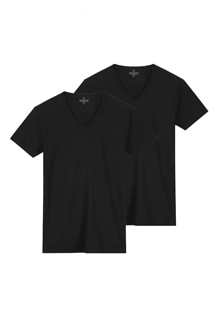 Dstrezzed T-shirt Zwart DS_Eastwood 2 Pack V-Neck Tee 707010/999