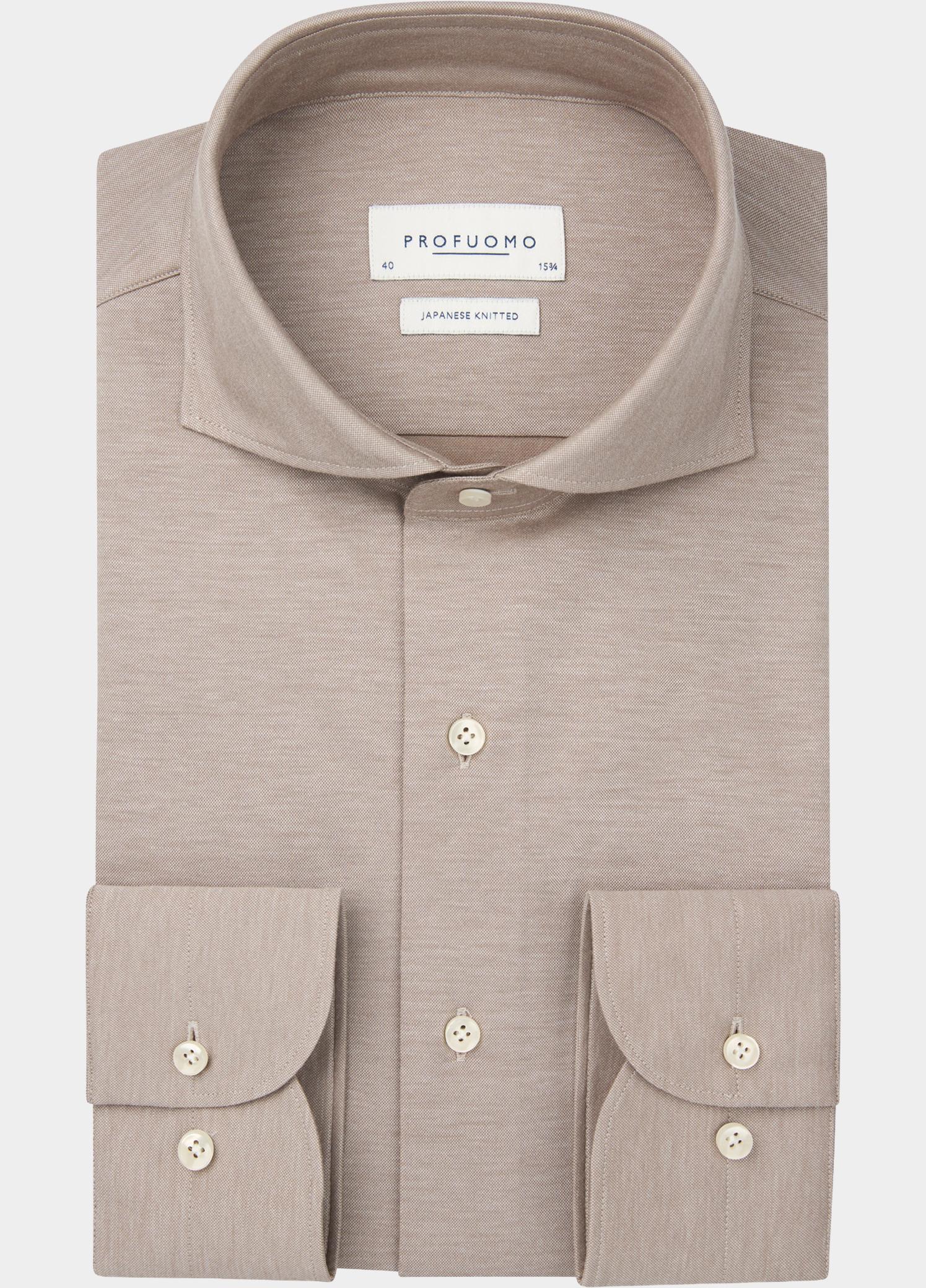 Profuomo Zakelijk overhemd heren Beige  PPWH30025/B