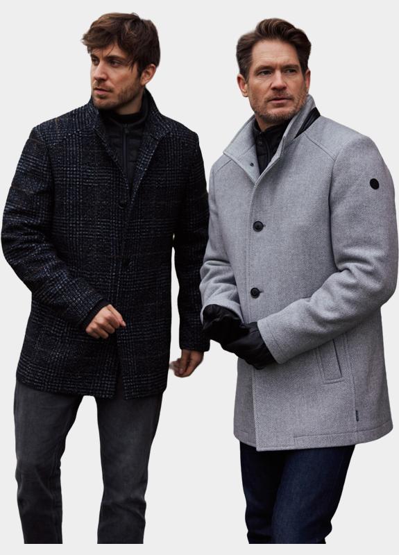 Donders 1860 Wollen Jack Grijs Wooddown Wool Coat 21807.3/911