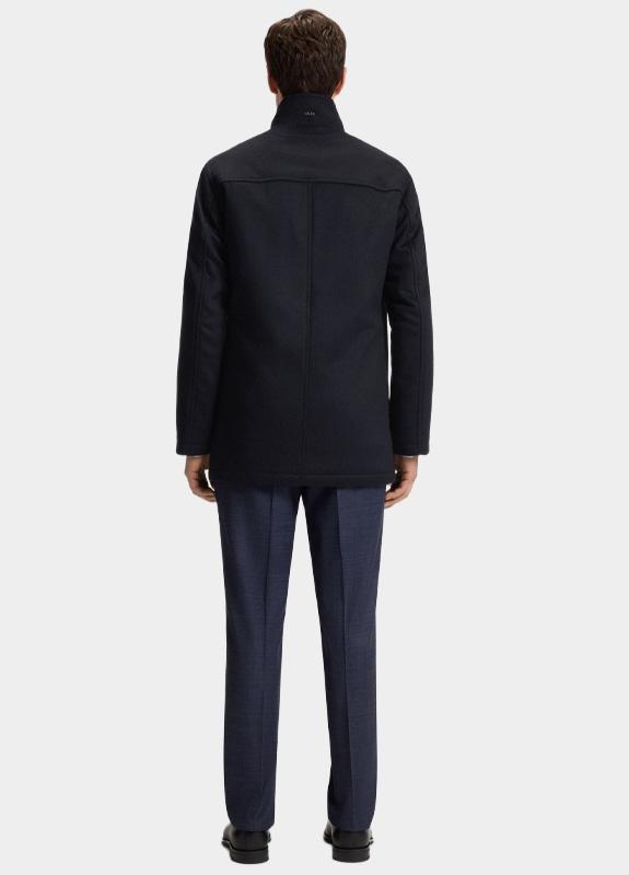 BOSS Black Wollen Jas Blauw H-Coxtan-234 10273687 01 50549193/404