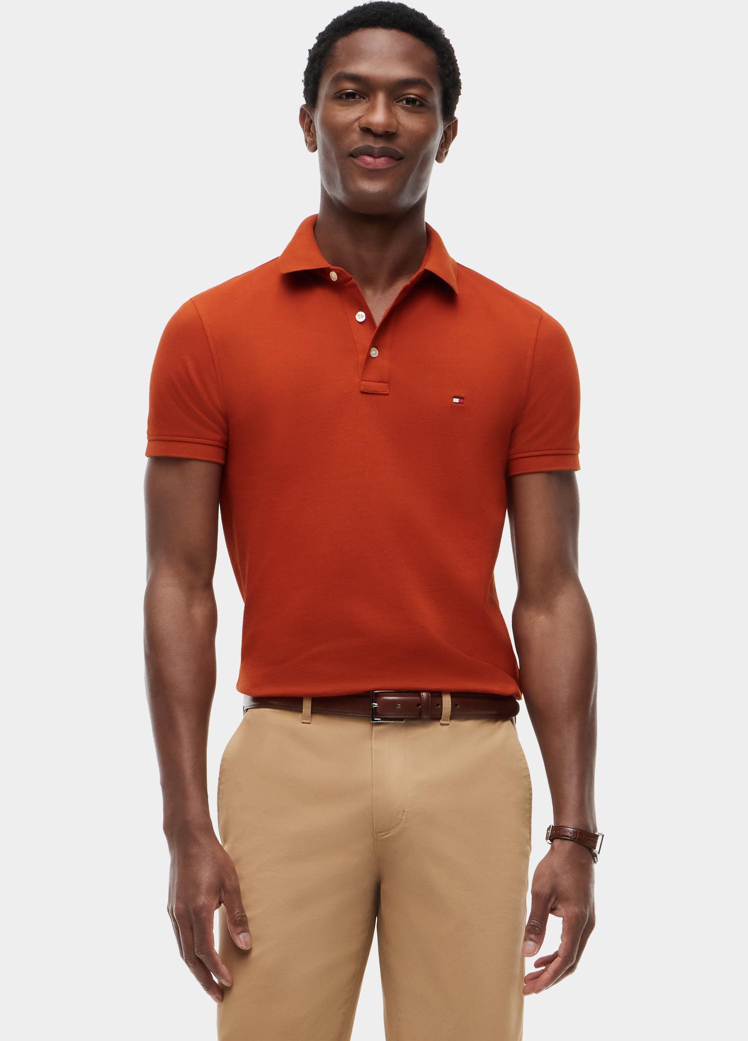 Tommy Hilfiger Polo heren Rood 1985 Slim Polo MW0MW17771/S0F