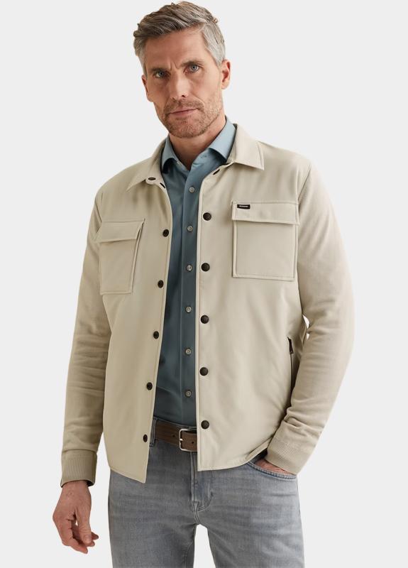 Vanguard Vest Beige Button jacket cotton modal VKC2602356/9017