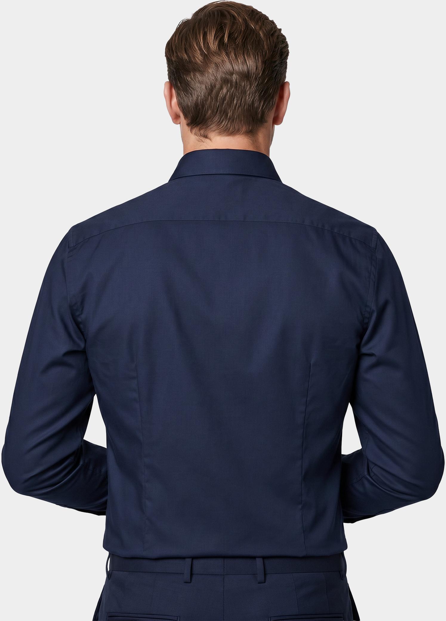 Olymp Business hemd lange mouw Blauw extra slim fit van jersey 250374/18