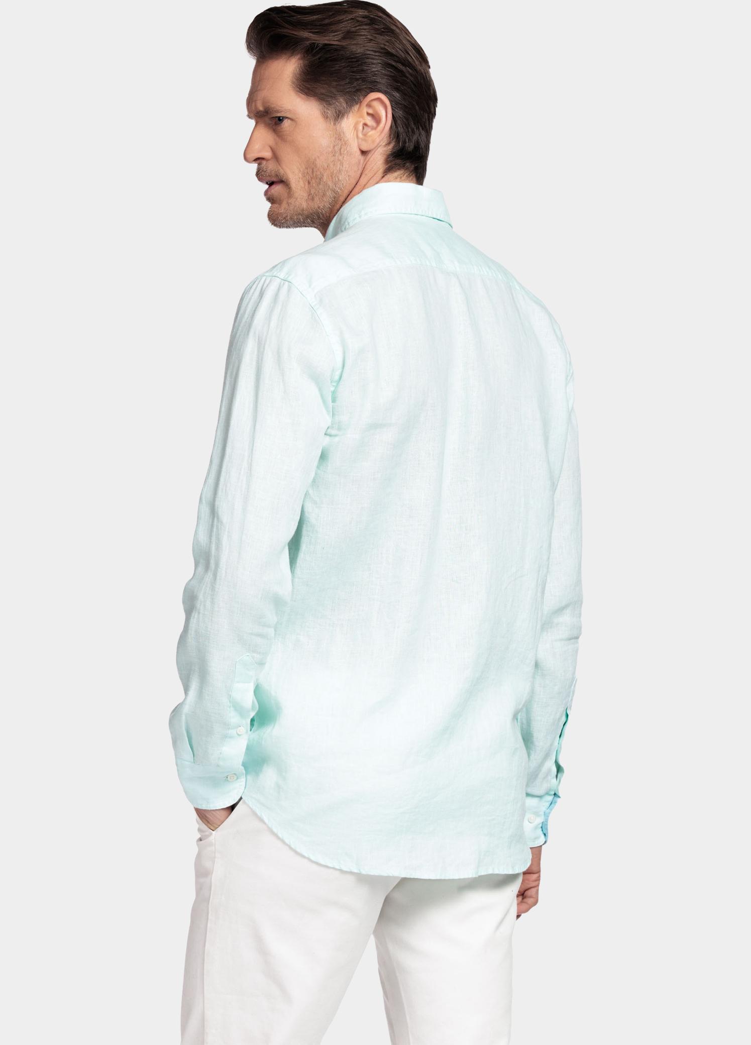 Giordano Overhemd heren Blauw Ivy Long Sleeve Button Down S 617009/65