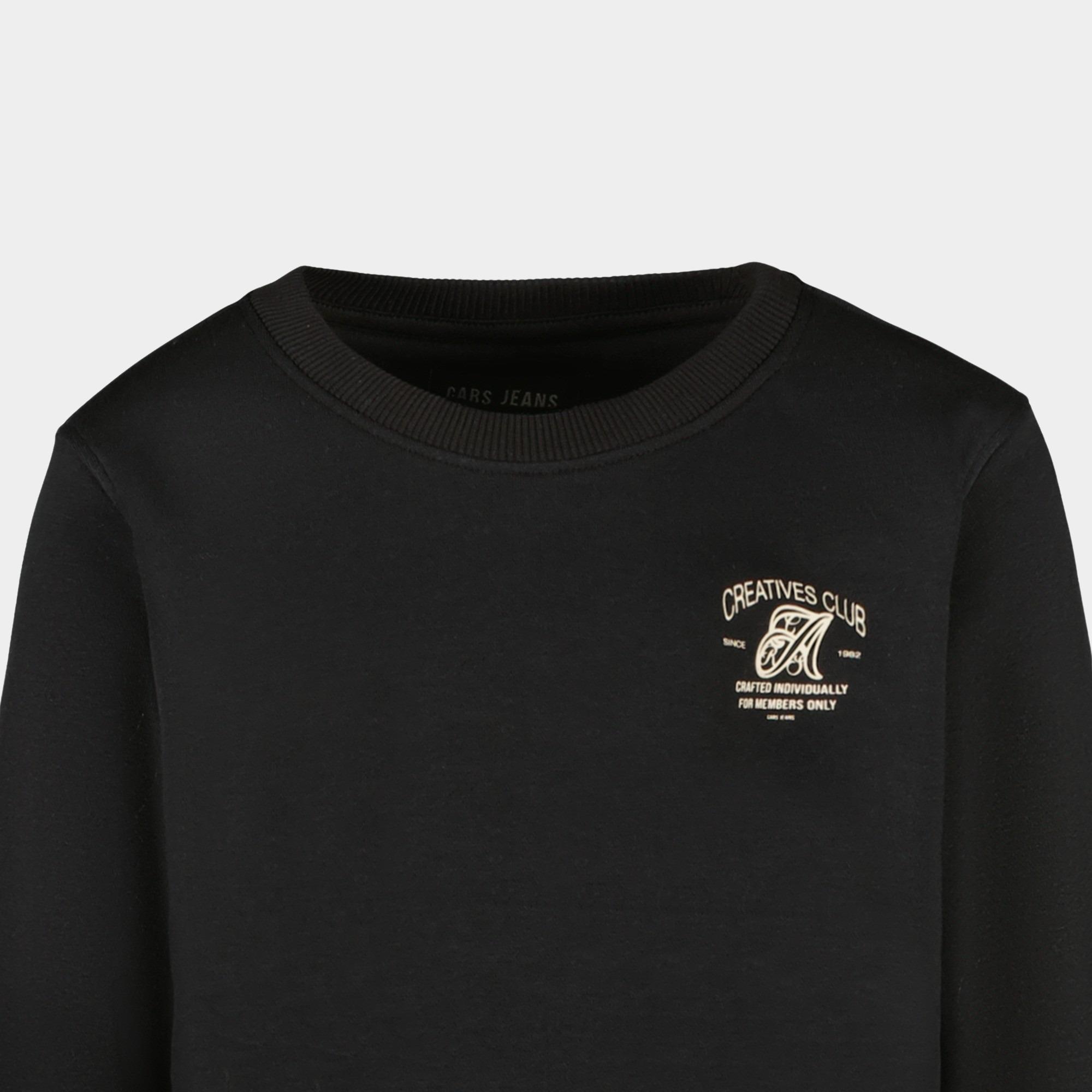 Cars Jeans Sweater Zwart Creato 40465/01