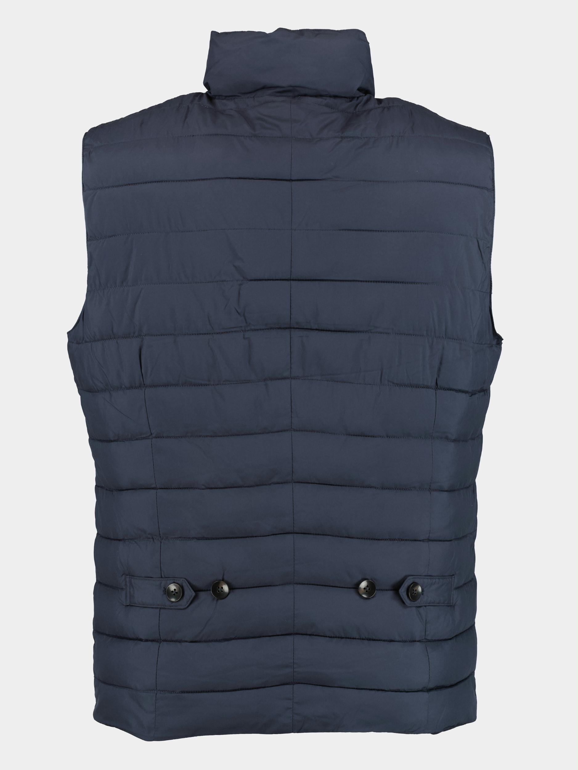 Born With Appetite Bodywarmer Blauw Spot Waistcoat 22301SP60/290 navy