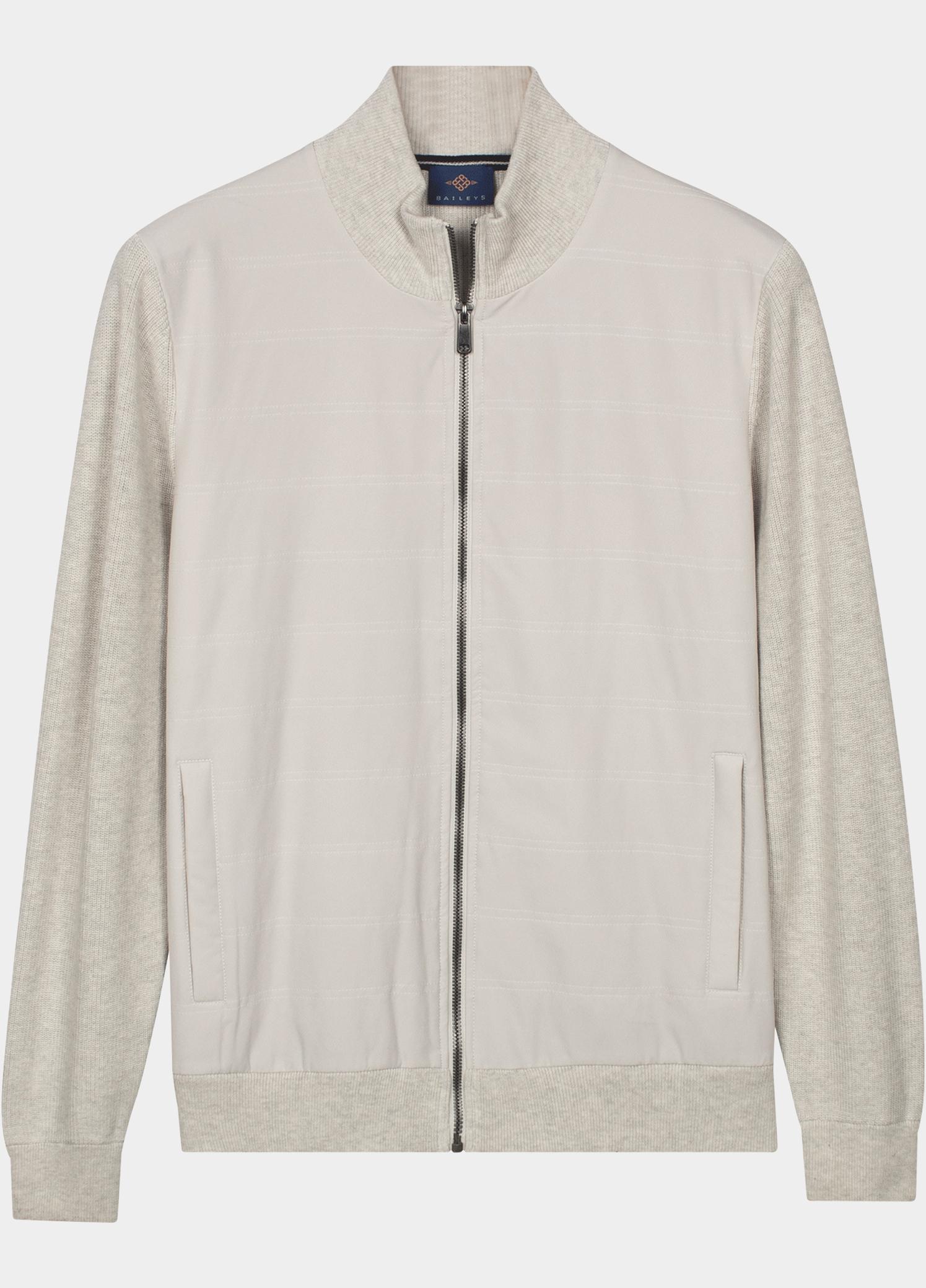 Baileys Vest heren Beige Cardigan Zip  Front Body Ligh 612019/11