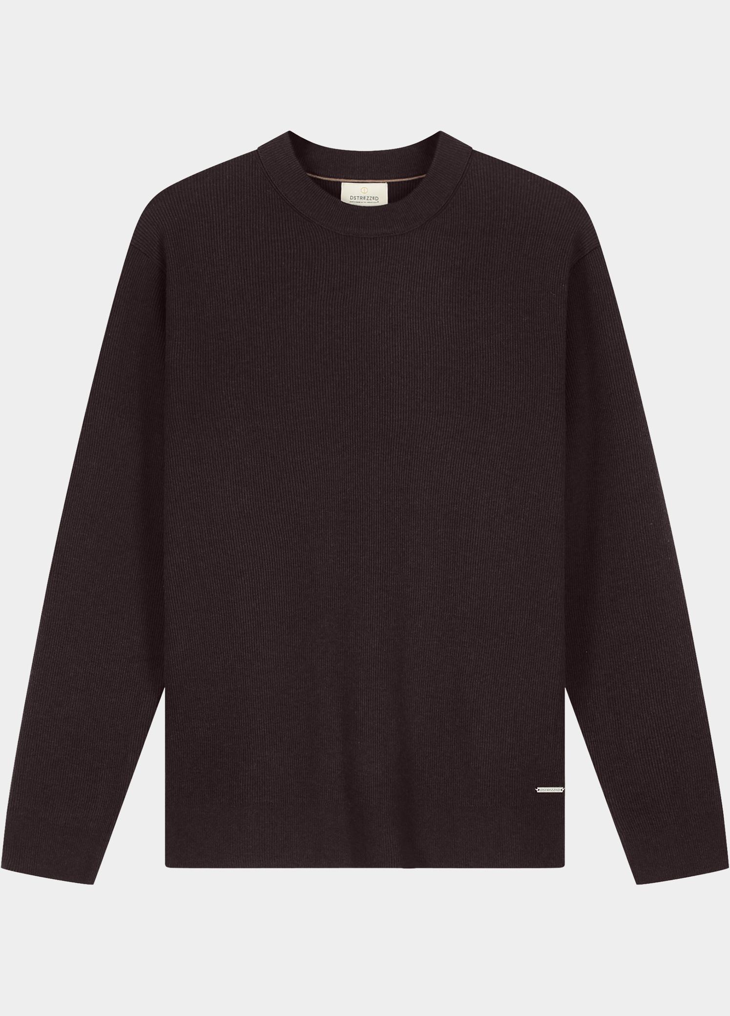 Dstrezzed Pullover heren Bruin Oscar Rib Mockneck 406824/799