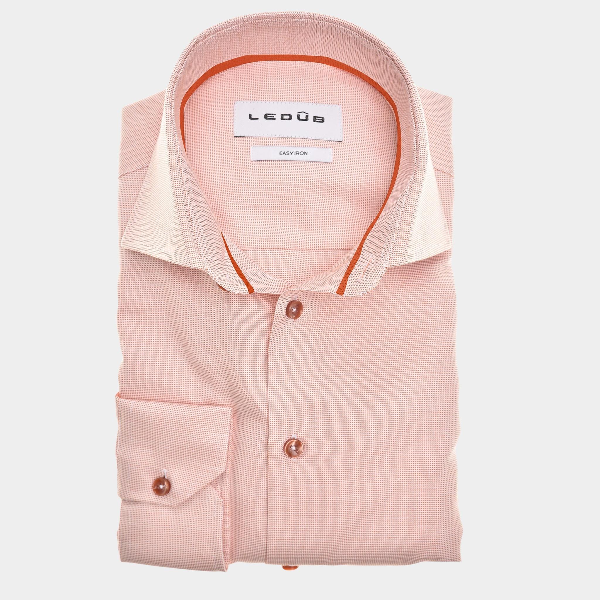 Ledub Business hemd lange mouw Oranje  0142827/860-000-000
