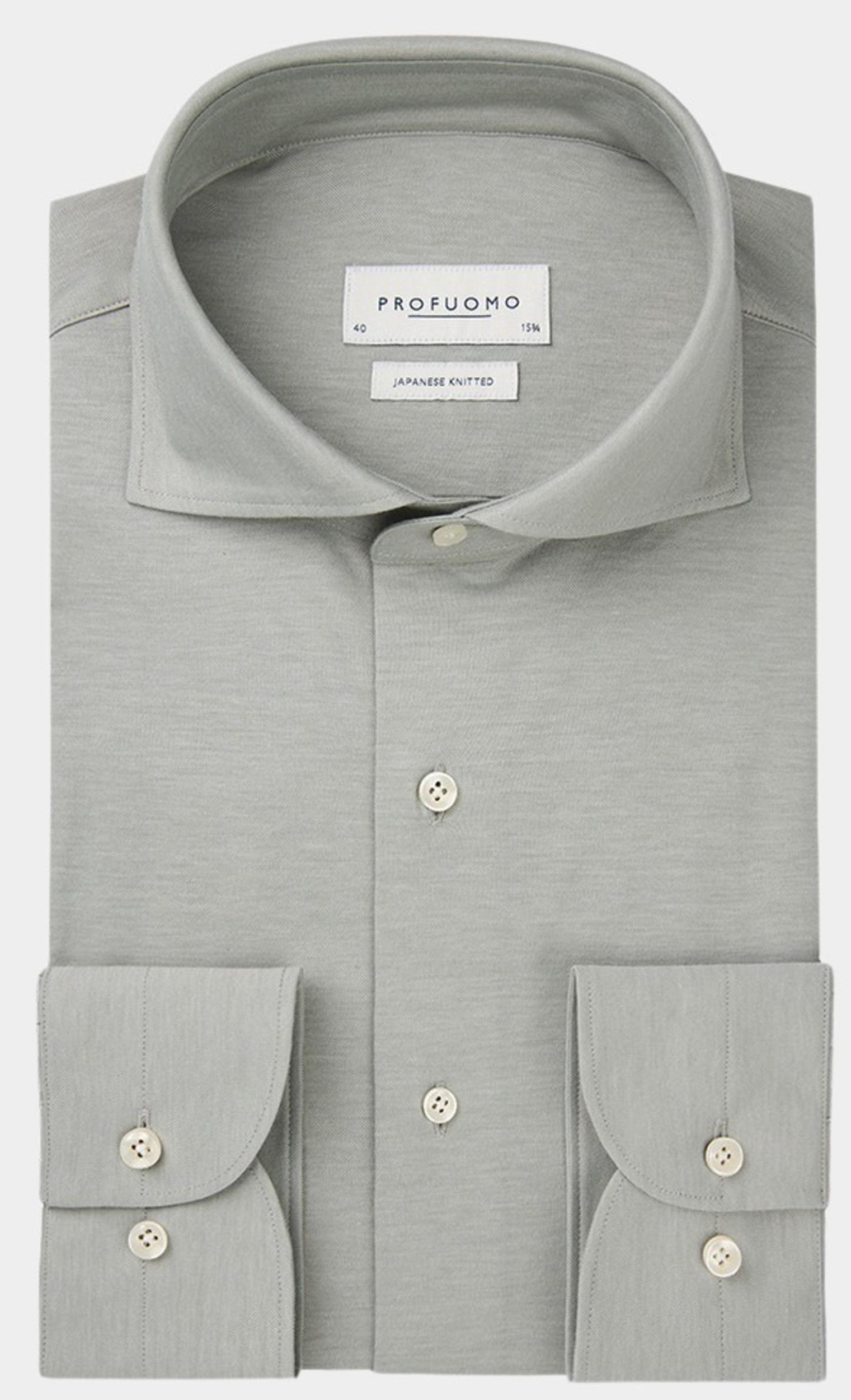 Profuomo Business hemd lange mouw Groen  PPWH10002F/Z